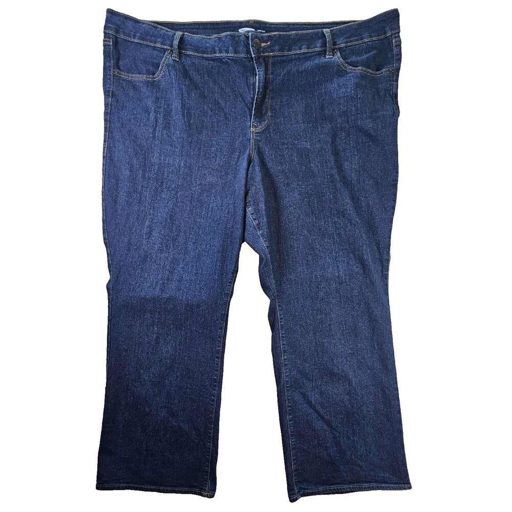 Old Navy 26 Short Plus Bootcut High Rise Jeans Dark Wash